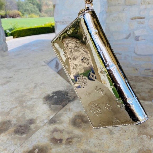 NWT Michael Kors Metallic Mirrored Satchel&wallet - Picture 9 of 14